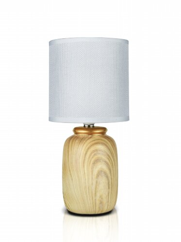 В-HS8476 I.brown+white shade, размер: 130*130*280м [01103877] В-HS8476 I.brown+white shade, размер: 130*130*280мм (24) светильник настольный