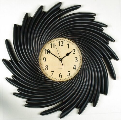 2866-10F-XYM Черные (в кор.4шт.) - Часы настенные, [01090123] 2866-10F-XYM Черные (в кор.4шт.) - Часы настенные, размер: D76,2*B6,2 , материал: пластик, стекло, кварцевый бесшумный механизм с плавным ходом
