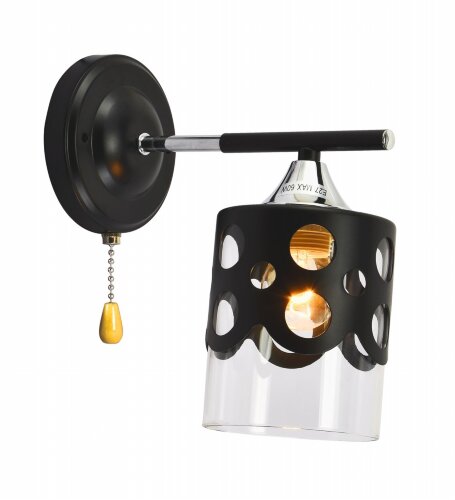 МС-MH31071A/1 BK+CR (10) светильник настенный [01103800] МС-MH31071A/1 BK+CR (10) светильник настенный