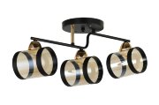 Д9091/3 BK+FG (6) светильник потолочный [01103341]
