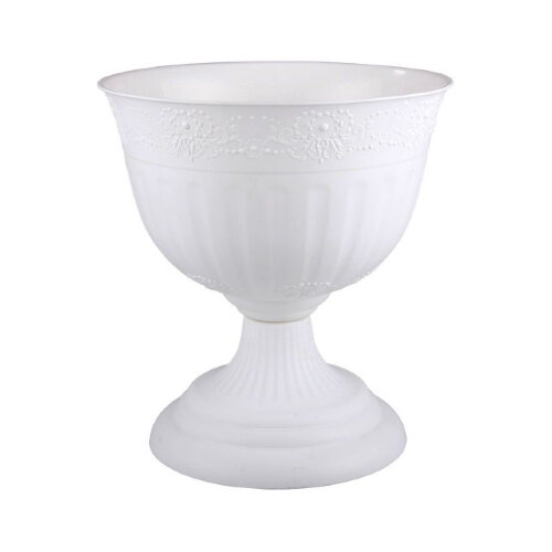 3129М (в уп.8шт.) - Вазон &quot;Венеция&quot; 18л, белый, ра [01043559] 3129М (в уп.8шт.) - Вазон "Венеция" 18л, белый, размер: 400х400х435мм.