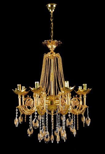 П69079/8 GD+CF Размер: D650*H830мм (1) светильник [01109444] П69079/8 GD+CF Размер: D650*H830мм (1) светильник потолочный