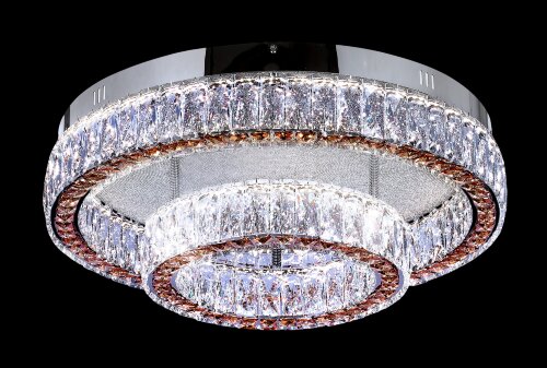БЖ525/600 CR Led 3000+4000+6500K, 236W, диммер, хр [01110887] БЖ525/600 CR Led 3000+4000+6500K, 236W, диммер, хрусталь К9, размер: D600*H200мм (1) светильник потолочный