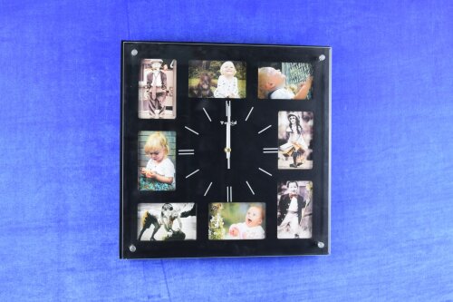 М9012 А (big) black colour (в кор.10шт.) АКЦИЯ - Ч [01068925] М9012 А (big) black colour (в кор.10шт.) АКЦИЯ - Часы-фоторамка, размер: 400*400*48 мм, материал: МДФ, стекло.