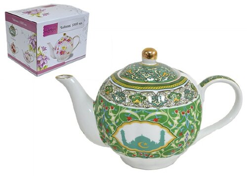 71343 (в уп.18шт.) - Чайник заварочный с крышкой 1 [01043675] 71343 (в уп.18шт.) - Чайник заварочный с крышкой 1000мл. / TP-ZSV02 /, материал: фарфор.