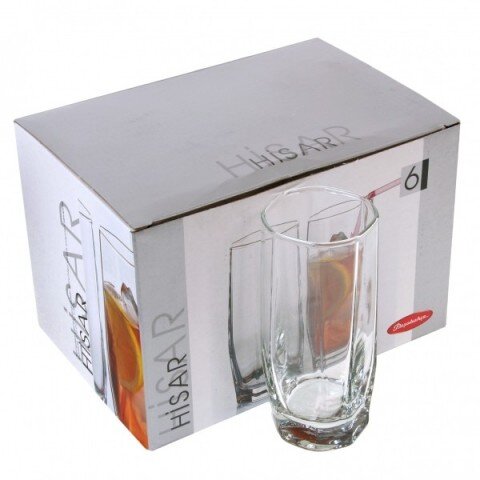 42857B (в кор.8наб.) - Набор стаканов 6шт."HISAR"3 [01041214] 42857B (в кор.8наб.) - Набор стаканов 6шт."HISAR"330мл.(коктейль)