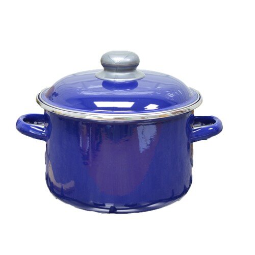 535831-РСВ (в уп.1шт.) - Кастрюля цилиндрическая 3 [01108394] 535831-РСВ (в уп.1шт.) - Кастрюля цилиндрическая 3л, синяя, Сапфир, 2RD181M, материал: эмалированная сталь.
