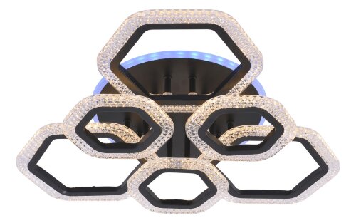 МС-LI8490C/3+3A BK (RGB) Led 58W+5W 3000K+4000K+65 [01101739] МС-LI8490C/3+3A BK (RGB) Led 58W+5W 3000K+4000K+6500K диммер (1) светильник потолочный