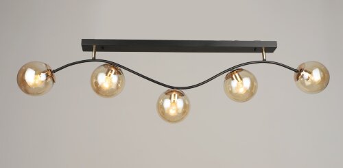 ВР-K2337/5 BK+FGD L1180*W130*H320мм (4) светильник [01109603] ВР-K2337/5 BK+FGD L1180*W130*H320мм (4) светильник потолочный