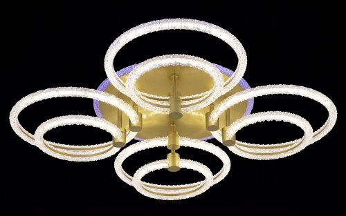 МС-XI3600D/4+4 MATT GOLD (RGB) Led 112W+6W 3000K+4 [01100741] МС-XI3600D/4+4 MATT GOLD (RGB) Led 112W+6W 3000K+4000K+6500K диммер (1) светильник потолочный