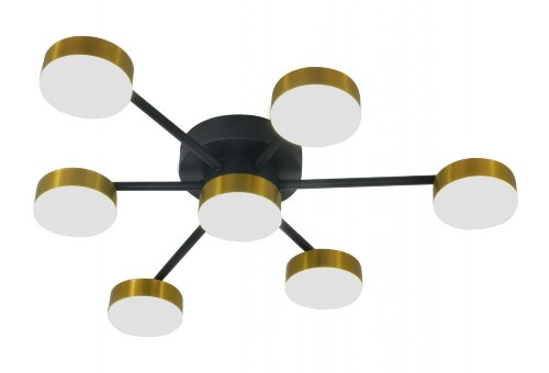 Х20601/7 BK+BRASS LED72W 3000-4000-6000K Dimmer (5 [01103160] Х20601/7 BK+BRASS LED72W 3000-4000-6000K Dimmer (5) светильник потолочный