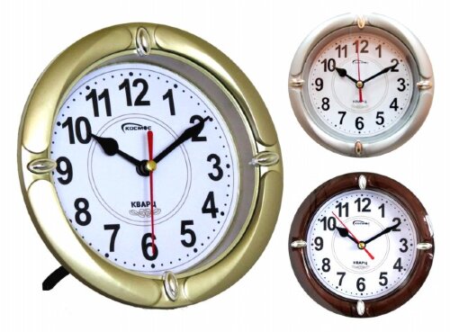 7013 (в кор.60шт.3-х цветов MIX) - Часы настенные [01105150] 7013 (в кор.60шт.3-х цветов MIX) - Часы настенные Космос. Корпус выполнен из пластика. Стекло: минеральное. Особенность: можно использовать как настольные и настенные (подставка в комплекте). Механизм кварцевый плавного хода. Питание от батарейки АА (в комплект не входит). Размер модели: 150*150*20 мм.
