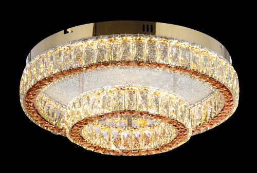 БЖ525/600 GD Led 3000+4000+6500K, 236W, диммер, хр [01110886] БЖ525/600 GD Led 3000+4000+6500K, 236W, диммер, хрусталь К9, размер: D600*H200мм (1) светильник потолочный