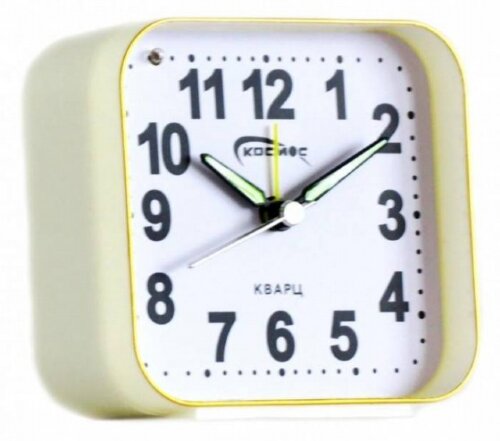 0764 (в кор.100 шт.) - Будильник Космос. Материал [01095944] 0764 (в кор.100 шт.) - Будильник Космос. Материал корпуса: пластик. Механизм: кварцевый с плавным ходом. Питание: батарейка АА (в комплект не входит). Особенность: подсветка, нарастающий звук сигнала. Размер: 85х95х40 мм.