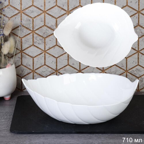 734982 (в уп.8наб.) - Салатник 710мл. (203мм.), на [01108009] 734982 (в уп.8наб.) - Салатник 710мл. (203мм.), набор 6шт./ FLSHYW80 (WHITE) /, материал: стеклокерамика.