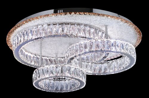 БЖ526/800 CR Led 3000+4000+6500K, 332W, диммер, хр [01110888] БЖ526/800 CR Led 3000+4000+6500K, 332W, диммер, хрусталь К9, размер: D800*H300мм (1) светильник потолочный