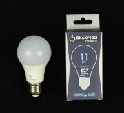 11W E27 A60 6500K 220V пластик LED PREMIUM (ЛОН) л [01084476]