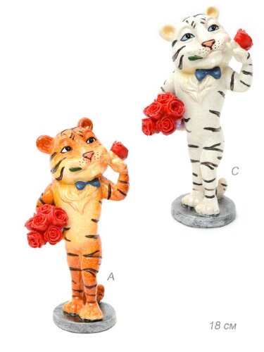 678993 (в уп.24шт.) - Фигурка &quot;Тигр&quot; Символ года 2 [01037620] 678993 (в уп.24шт.) - Фигурка "Тигр" Символ года 2022", H=18см. / YX11064AC /, материал: полистоун.