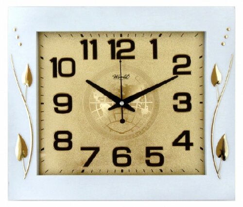 2897C WH (в кор.10шт.) бел/бел - Часы настенные кв [01093705] 2897C WH (в кор.10шт.) бел/бел - Часы настенные квадратные, vеханизм: кварцевый плавного хода секундной стрелки от бат АА-1шт,накладные цифры, размер: 400*340*35мм., материал: пластик, стекло, металл.