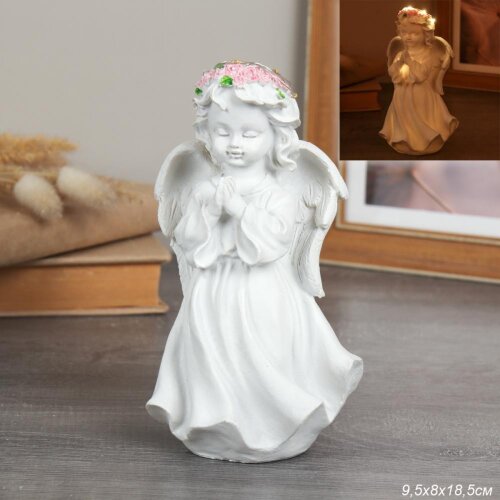 735850 (в уп.72шт.) - Фигурка Ангел 9,5х8х18,5см. [01107651] 735850 (в уп.72шт.) - Фигурка Ангел 9,5х8х18,5см. / L182-2 /, материал: полистоун.