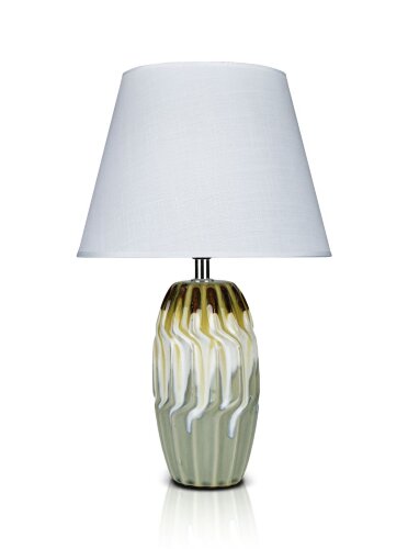 К-F652-8.5&quot; Grey+White shade H42см (24) светильник [01104466] К-F652-8.5" Grey+White shade H42см (24) светильник настольный