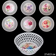 728110 (в уп.200шт.) - Ваза корзина 21х8,5см. / JC [01111560]