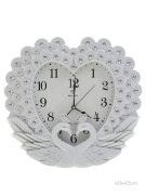 673361 (в уп.10шт.) - Часы настенные Павлины белые [01097473]