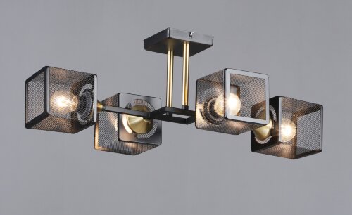 ВР-N6400/4 BK+COP L555*W345*H195мм (4) светильник [01109732] ВР-N6400/4 BK+COP L555*W345*H195мм (4) светильник потолочный