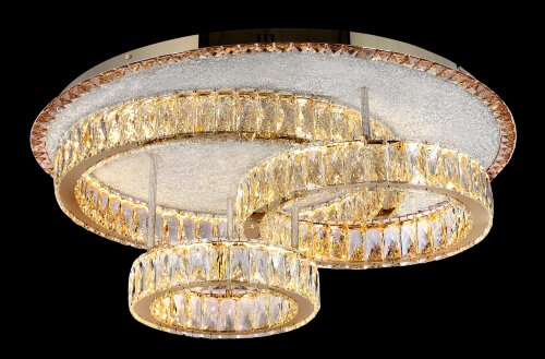 БЖ526/800 GD Led 3000+4000+6500K, 332W, диммер, хр [01110889] БЖ526/800 GD Led 3000+4000+6500K, 332W, диммер, хрусталь К9, размер: D800*H300мм (1) светильник потолочный