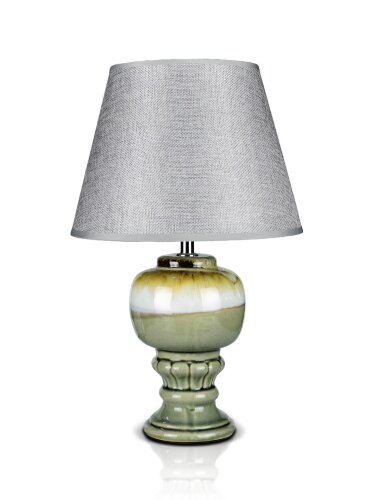 К-F655-9&quot; Grey+Grey shade H38см (24) светильник на [01090388] К-F655-9" Grey+Grey shade H38см (24) светильник настольный