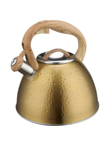 Z-4361 (в уп.6шт.) - Чайник со свистком ZEIDAN 3л, [01098558] Z-4361 (в уп.6шт.) - Чайник со свистком ZEIDAN 3л, нержавеющая сталь, капсулированное индукционное дно, курковой механизм, внешнее покрытие - антипригарное цветное покрытие, устойчивое к высоким температурам,, фиксированная комбинированная ручка.