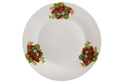 146271 (в уп.72шт.) - Тарелка десерная 20см. &quot;Клуб [01094918] 146271 (в уп.72шт.) - Тарелка десерная 20см. "Клубника" /ZHL-1551/, материал: фарфор.