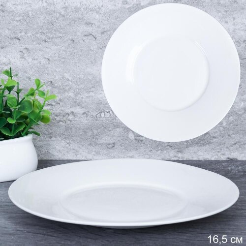 721210 (в уп.136шт.) - Тарелка 16,5см десертная / [01109297] 721210 (в уп.136шт.) - Тарелка 16,5см десертная / ST-2269 /, материал: фарфор.