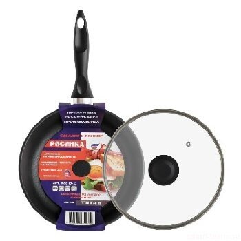 РОС 10-26к (в уп.10шт.) - Сковорода глубокая 26см, [01071049] РОС 10-26к (в уп.10шт.) - Сковорода глубокая 26см, серия титан