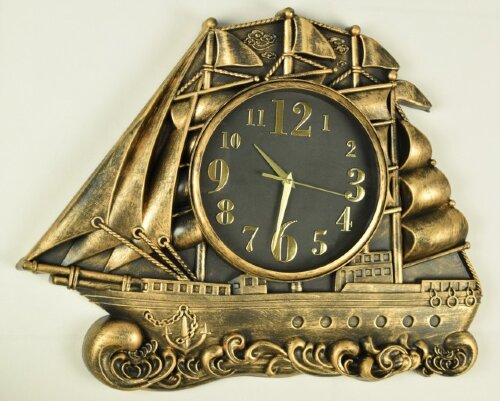 NE-2849 (в кор.10шт.) - Часы настенные"Корабль", р [01083674] NE-2849 (в кор.10шт.) - Часы настенные"Корабль", размер: 55х44,5х4,8см, материал: пластик, стекло, металл, кварцевый бесшумный механизм с плавным ходом.