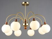 ВР-N6617/8 COP+WOOD D750*H520мм (2) светильник пот [01109735]