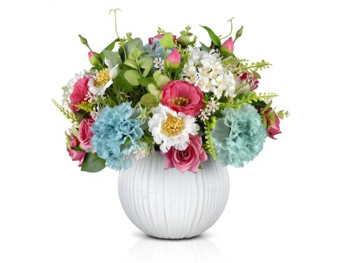 Цветочная композиция Анюта высота 35 см., ширина 4 [01088686] Цветочная композиция Анюта высота 35 см., ширина 40 см., материал пластик РУЧНАЯ РАБОТА