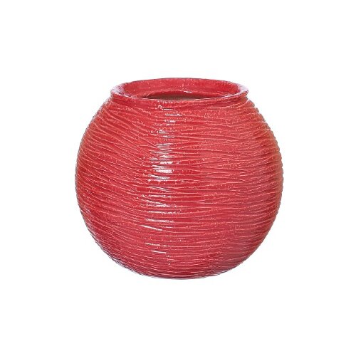 27712  (в кор.42шт.) - Ваза малая Шарик №2, красна [01092484] 27712  (в кор.42шт.) - Ваза малая Шарик №2, красная, высота 110мм, материал: гипс. (Без упаковки)