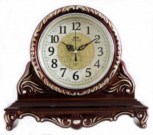 3823-R S (в кор.10шт.) - Часы настольные WORLD, ра [01089858] 3823-R S (в кор.10шт.) - Часы настольные WORLD, размер: 310*340*75мм, кварцевый механизм плавного хода от бат АА, материал: пластик, стекло.