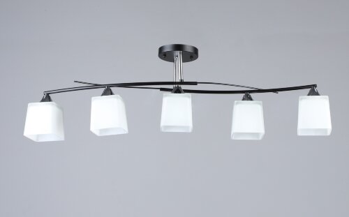 ВР-K2351/5 BK+CH L890*W230*H260мм (4) светильник п [01109606] ВР-K2351/5 BK+CH L890*W230*H260мм (4) светильник потолочный