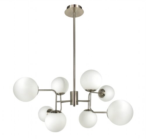 Х-L21002/8 NICKEL+WT (1) светильник потолочный [01104404] Х-L21002/8 NICKEL+WT (1) светильник потолочный