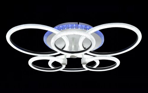 Х20548/3+3+1 WT+BK подсветка RGB LED 110W 3000K-40 [01103144] Х20548/3+3+1 WT+BK подсветка RGB LED 110W 3000K-4000K-6000K диммер (5) светильник потолочный