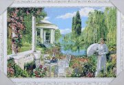 40*60 58Б Картина гобелен белая рамка [01111866]
