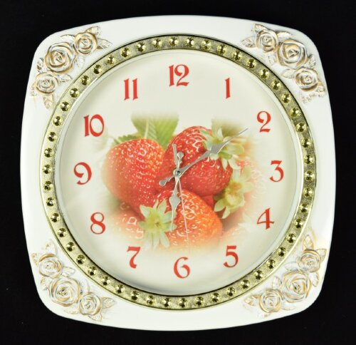 NE-879F GOLD (в кор.12шт.) - Часы настенные, разме [01083696] NE-879F GOLD (в кор.12шт.) - Часы настенные, размер: 39,5х39,5х5см, материал: пластик, стекло, металл, кварцевый бесшумный механизм с плавным ходом.