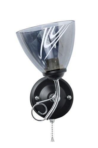ДС-B9907B/1 CR+BLK (10) светильник настенный [01100057] ДС-B9907B/1 CR+BLK (10) светильник настенный