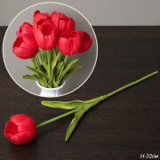 748494 (в уп.10/100шт.) - Цветок искусственный Тюл [01111652]