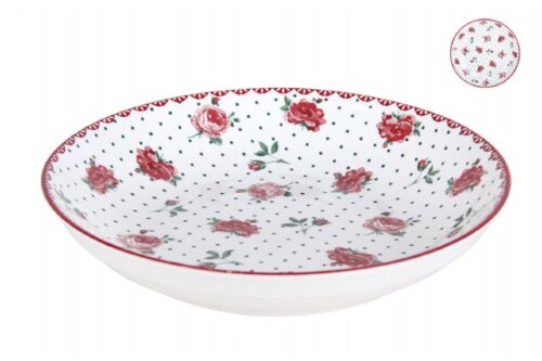 00110525 (в уп.60шт.) - Тарелка глубокая D=20см. &quot; [01109936] 00110525 (в уп.60шт.) - Тарелка глубокая D=20см. "Английский ситец" YX21031SP80 , материал: фарфор.