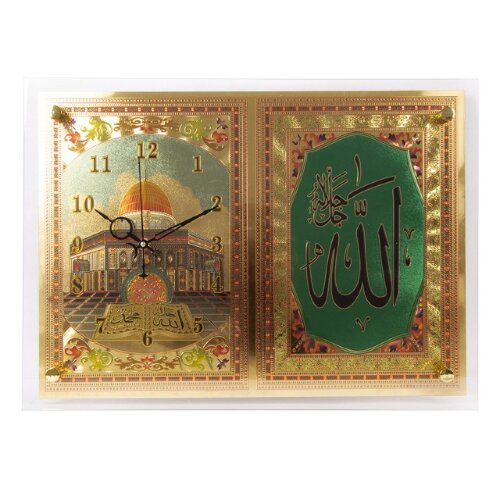 3751-002/1 (в кор.5шт.) - Часы настенные "Мухаммад [01103850] 3751-002/1 (в кор.5шт.) - Часы настенные "Мухаммад" "Рубин" , размер: 37*51*4см, материал: стекло, пластик, металл, кварцевый механизм, плавный ход