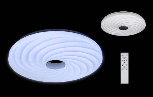 1212625 "ГАЛАКТИКА" 120Вт НББД-RC-Р-1 (480*80, осн [01110908] 1212625 "ГАЛАКТИКА" 120Вт НББД-RC-Р-1 (480*80, основание 450 мм) с ИК ДУ TANGO РОССИЯ ЦВЕТНАЯ УПАКОВКА, Светильник LED настенно-потолочный