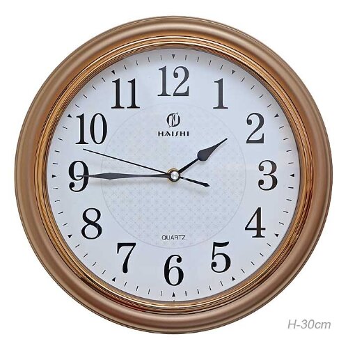 650727 (в уп.30шт.) - Часы настенные, круглые D=30 [01109180] 650727 (в уп.30шт.) - Часы настенные, круглые D=30см. / 53S-2 /, материал: пластик, стекло.